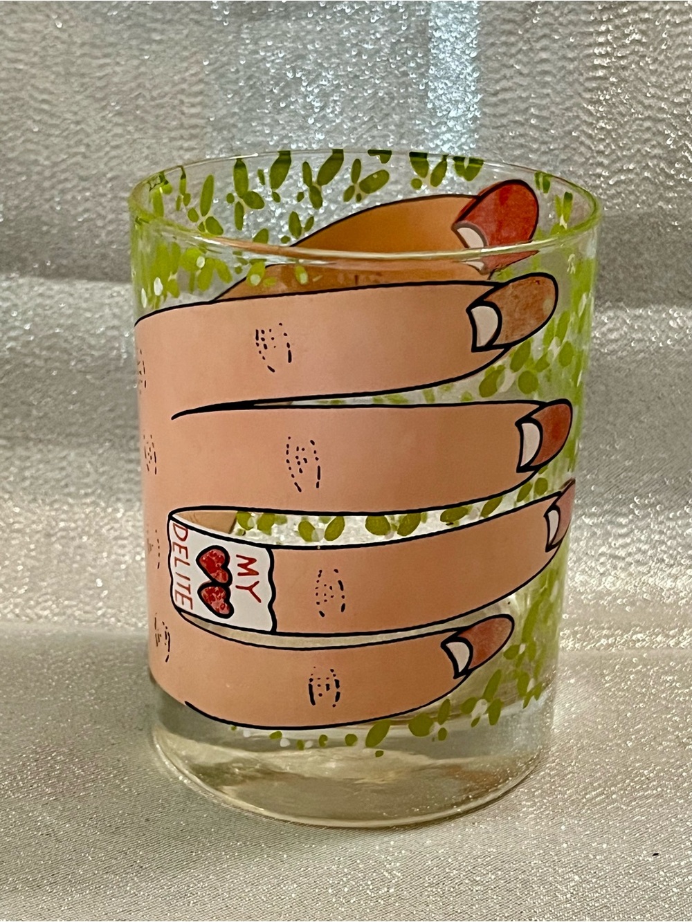 VTG Gloria Vanderbilt Designer Cocktail BarGlasses Barware Tumblers My Delite